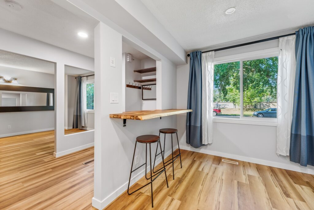 A remodeled living room. Home Renovation Services in Canmore