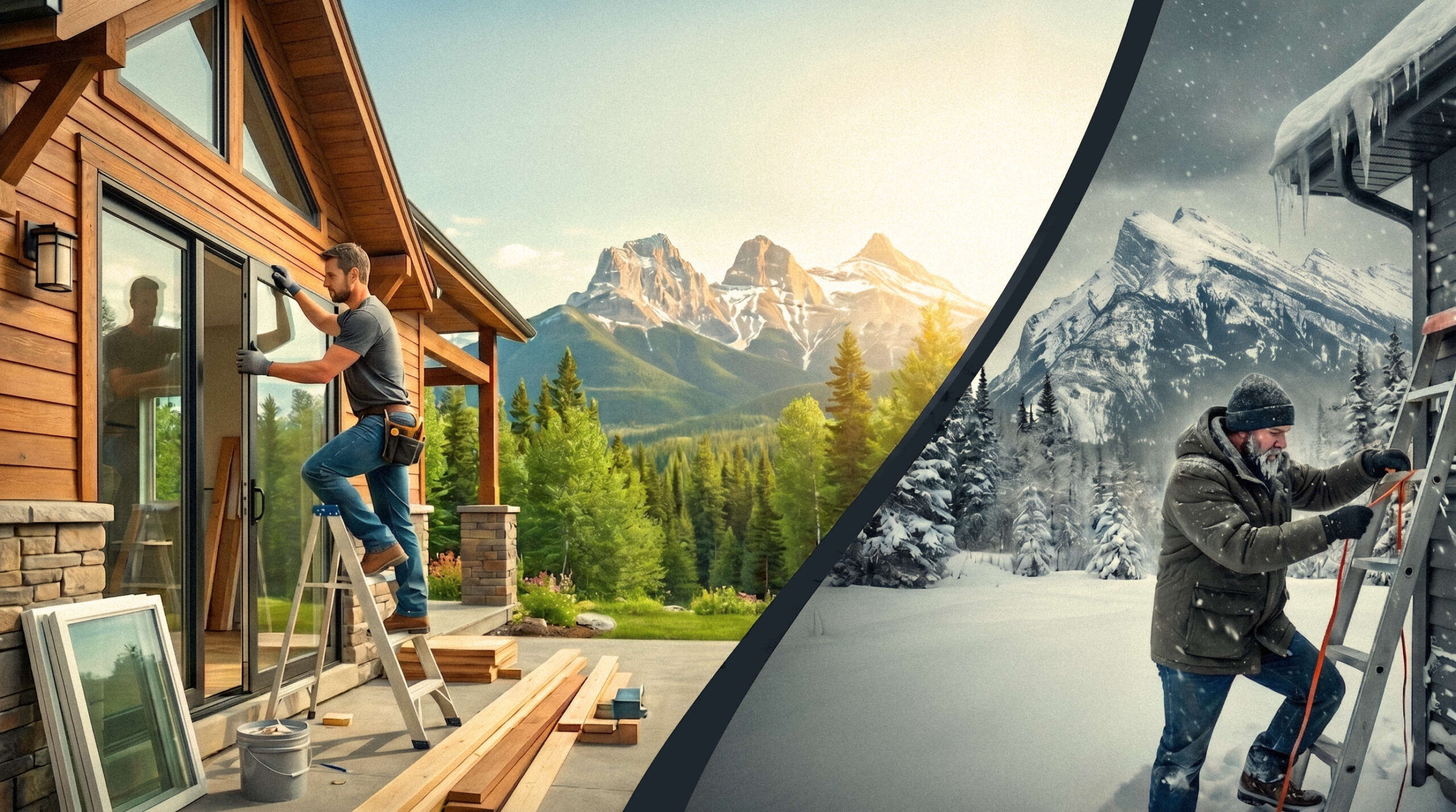 Building in the Summer versus building in the winter.